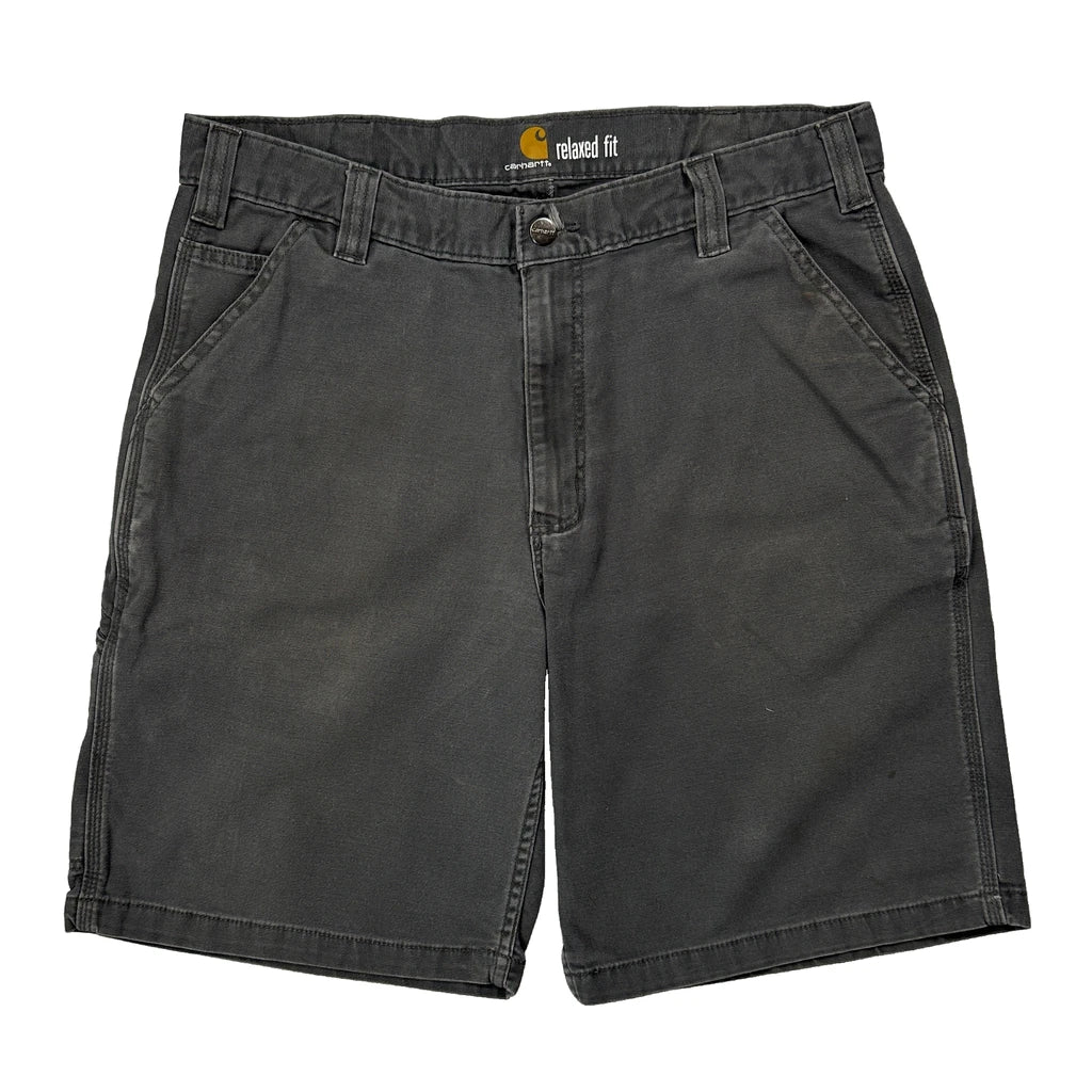 Carhartt Carpenter Shorts - 34W 10L Grey Cotton - Image 2