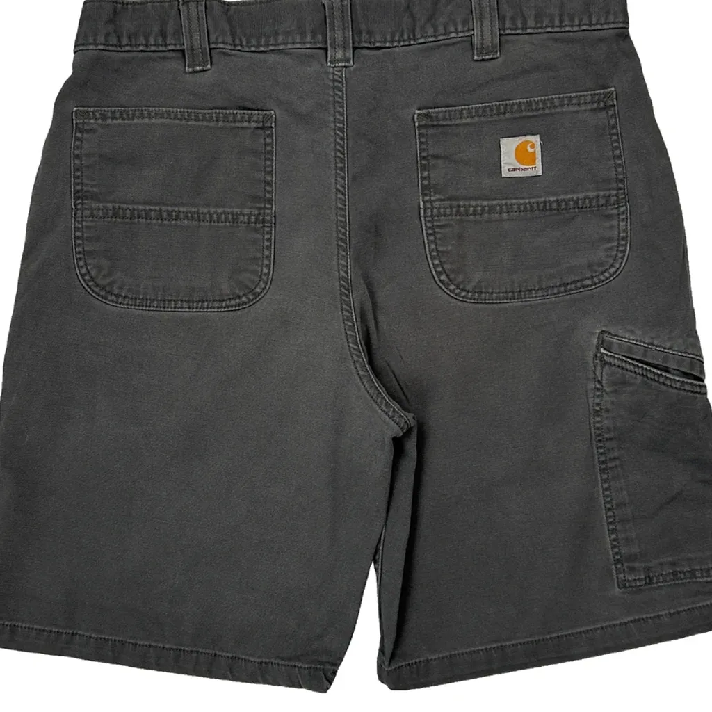 Carhartt Carpenter Shorts - 34W 10L Grey Cotton - Image 7