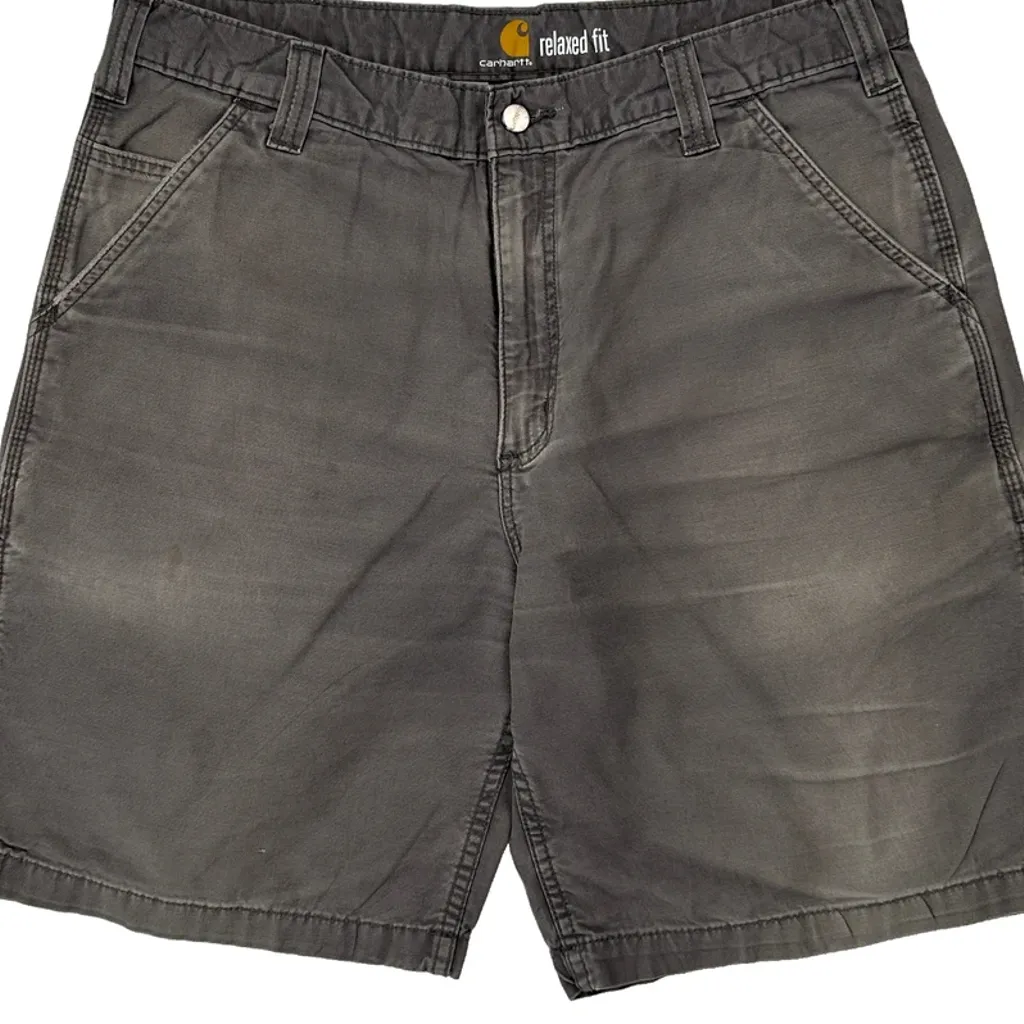 Carhartt Carpenter Shorts - 34W 10L Grey Cotton - Image 9