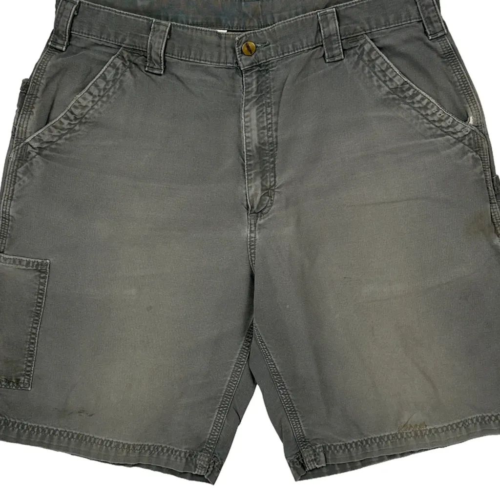 Carhartt Carpenter Shorts - 35W 9L Grey Cotton - Image 9