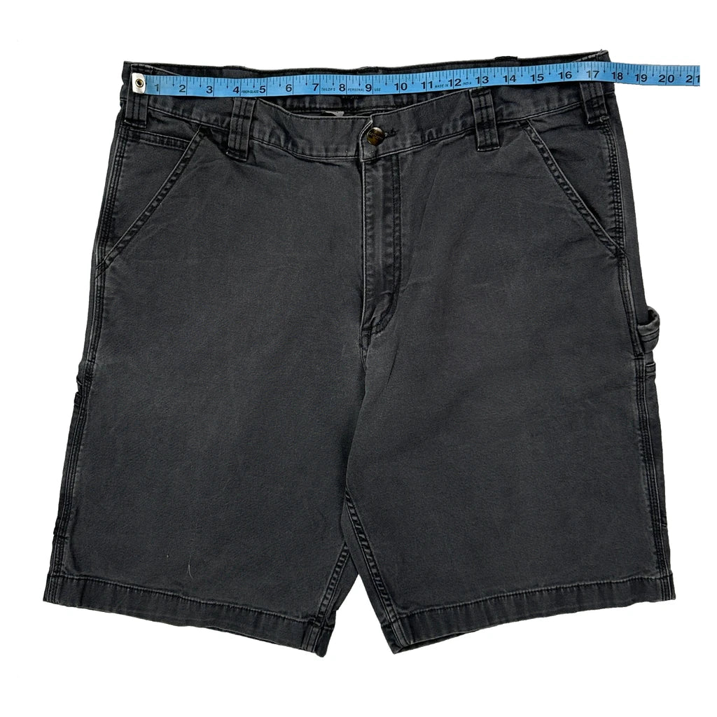 Carhartt Carpenter Shorts - 36W 10L Grey Cotton - Image 2