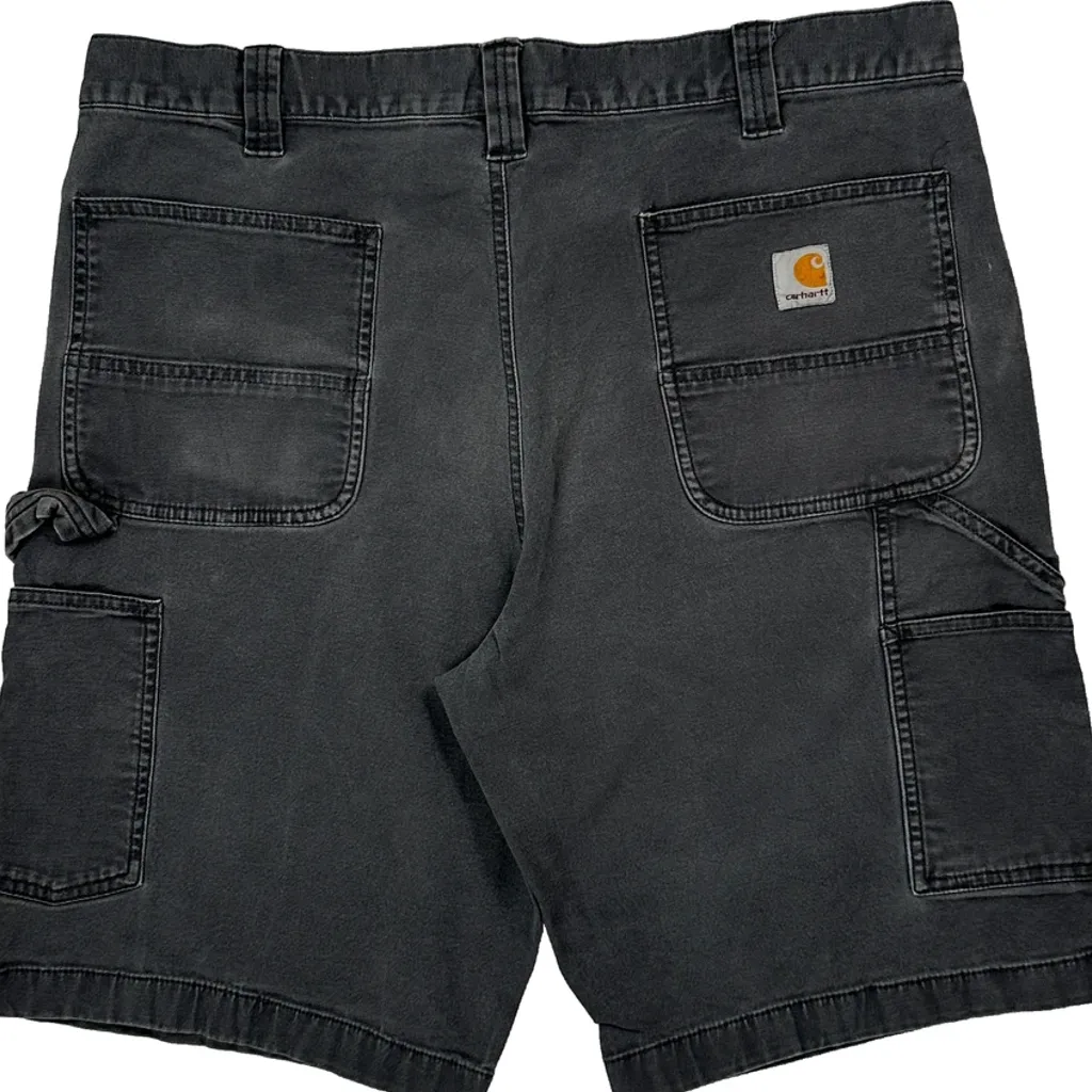 Carhartt Carpenter Shorts - 36W 10L Grey Cotton - Image 7