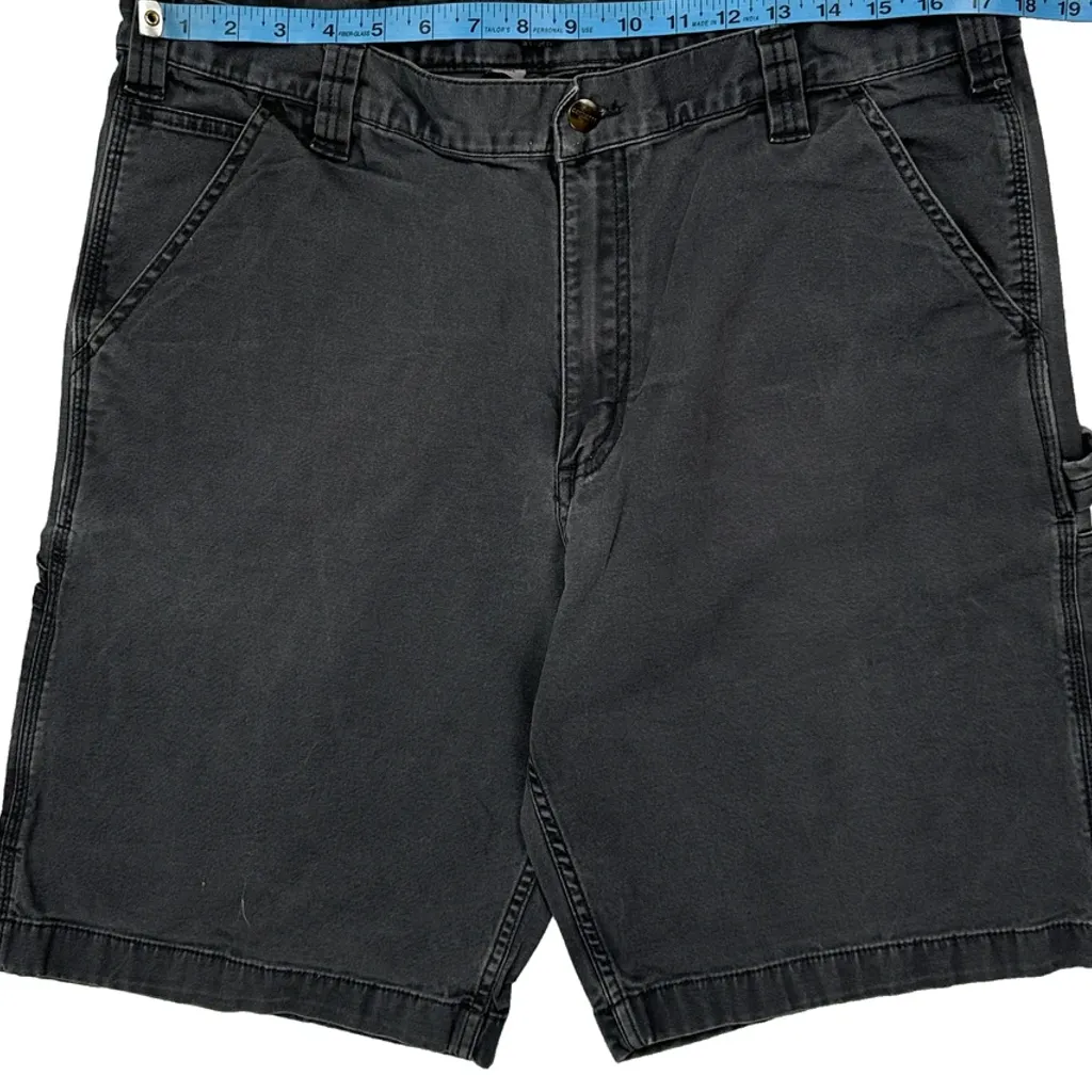 Carhartt Carpenter Shorts - 36W 10L Grey Cotton - Image 9