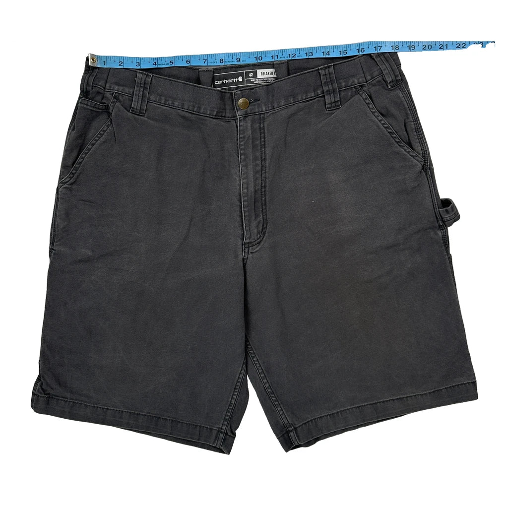 Carhartt Carpenter Shorts - 36W 10L Grey Cotton - Image 2