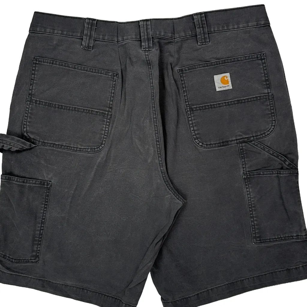 Carhartt Carpenter Shorts - 36W 10L Grey Cotton - Image 7