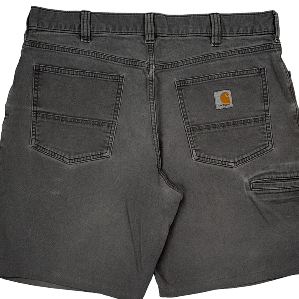 Carhartt Carpenter Shorts - 36W 10L Grey Cotton - Image 7