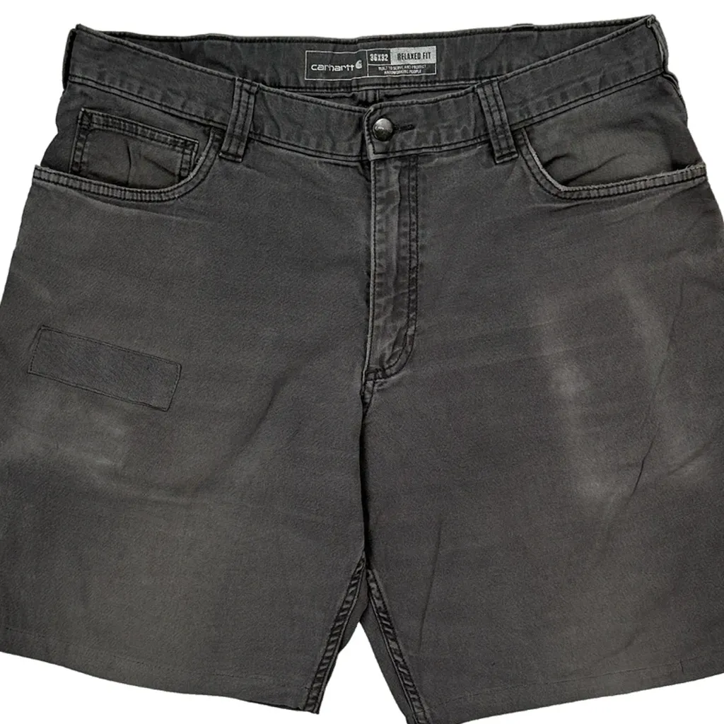 Carhartt Carpenter Shorts - 36W 10L Grey Cotton - Image 10