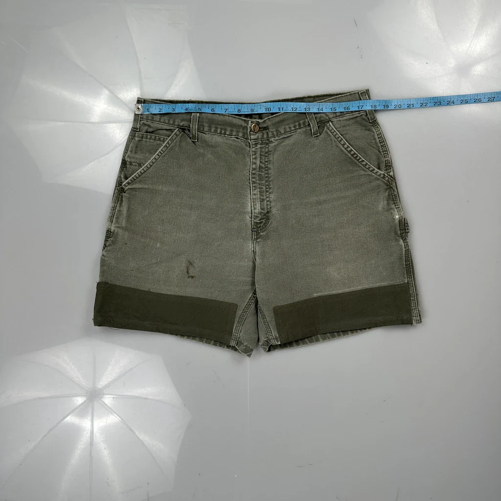 Carhartt Carpenter Shorts - 36W 7L Grey Cotton - Image 3