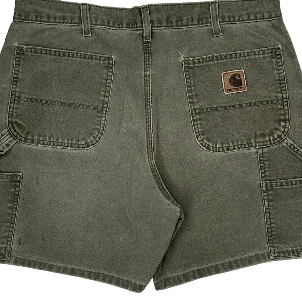 Carhartt Carpenter Shorts - 36W 7L Grey Cotton - Image 6