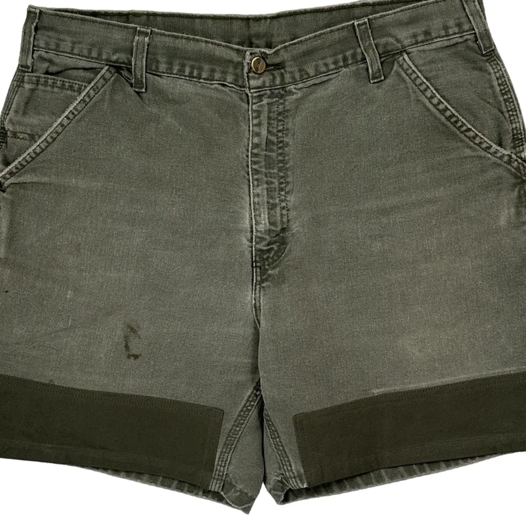 Carhartt Carpenter Shorts - 36W 7L Grey Cotton - Image 9
