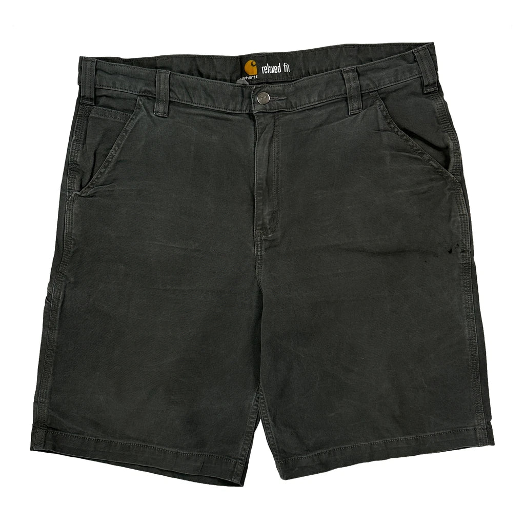 Carhartt Carpenter Shorts - 38W 10L Grey Cotton - Image 2