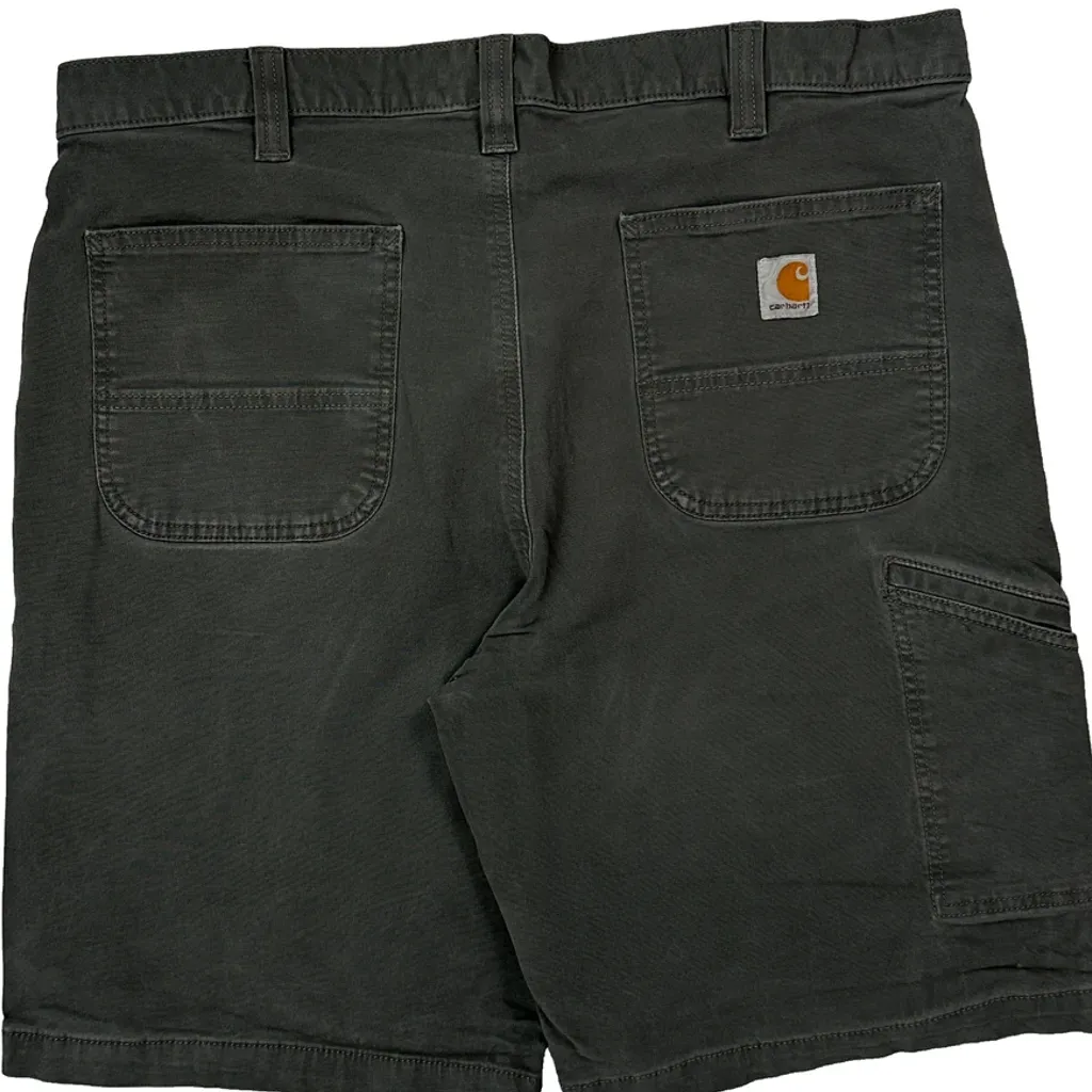 Carhartt Carpenter Shorts - 38W 10L Grey Cotton - Image 7