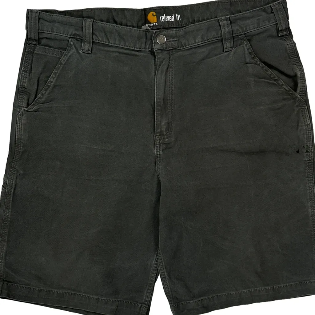 Carhartt Carpenter Shorts - 38W 10L Grey Cotton - Image 9