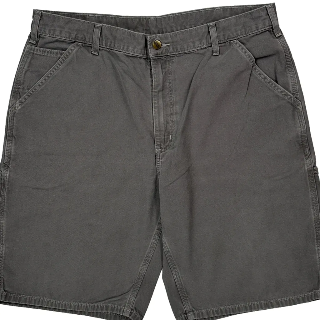 Carhartt Carpenter Shorts - 38W 11L Grey Cotton - Image 10
