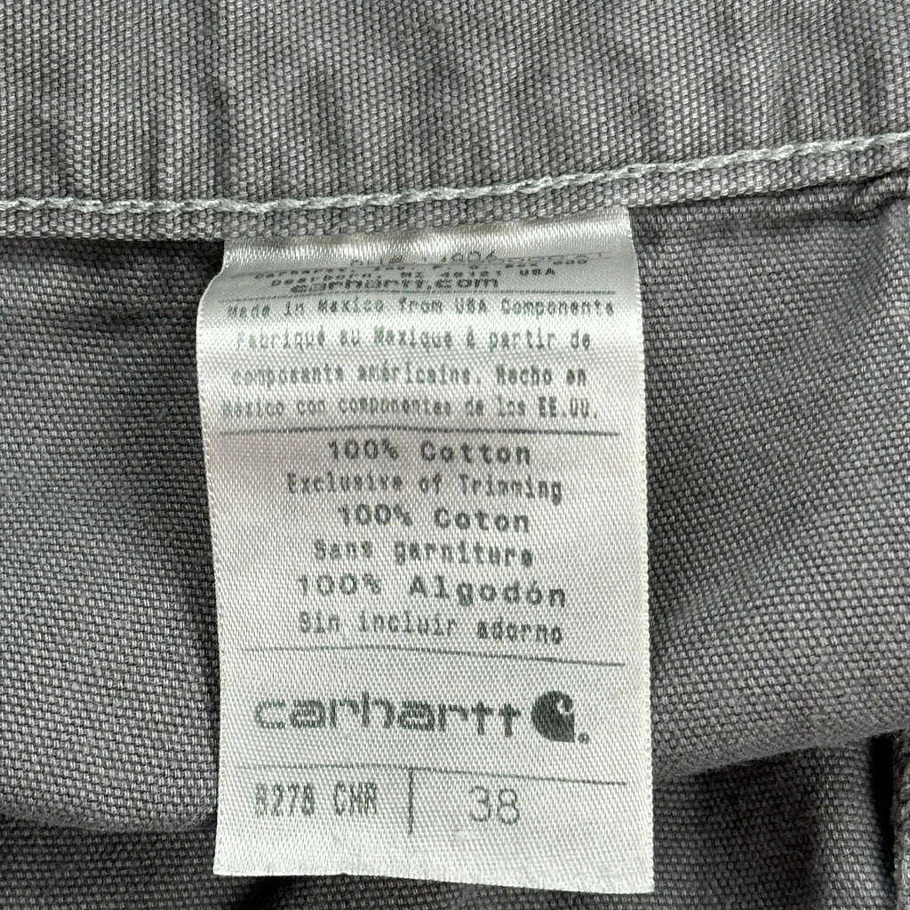 Carhartt Carpenter Shorts - 38W 11L Grey Cotton - Image 6