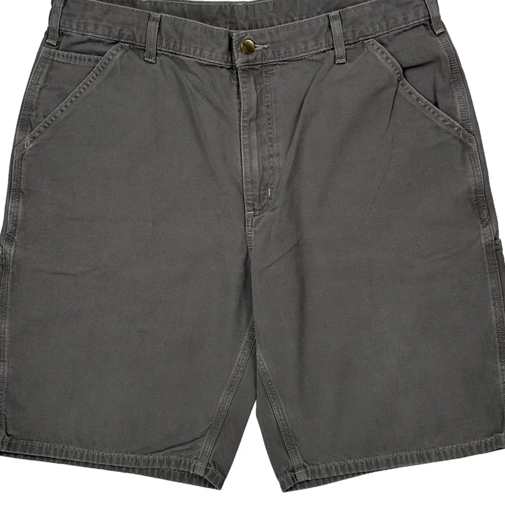 Carhartt Carpenter Shorts - 38W 11L Grey Cotton - Image 9
