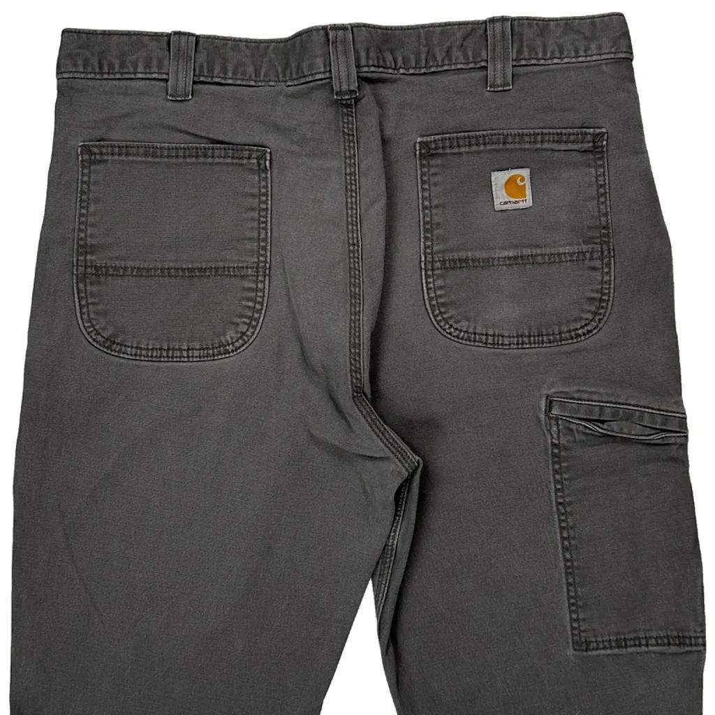 Carhartt Carpenter Shorts - 38W 12L Grey Cotton - Image 7