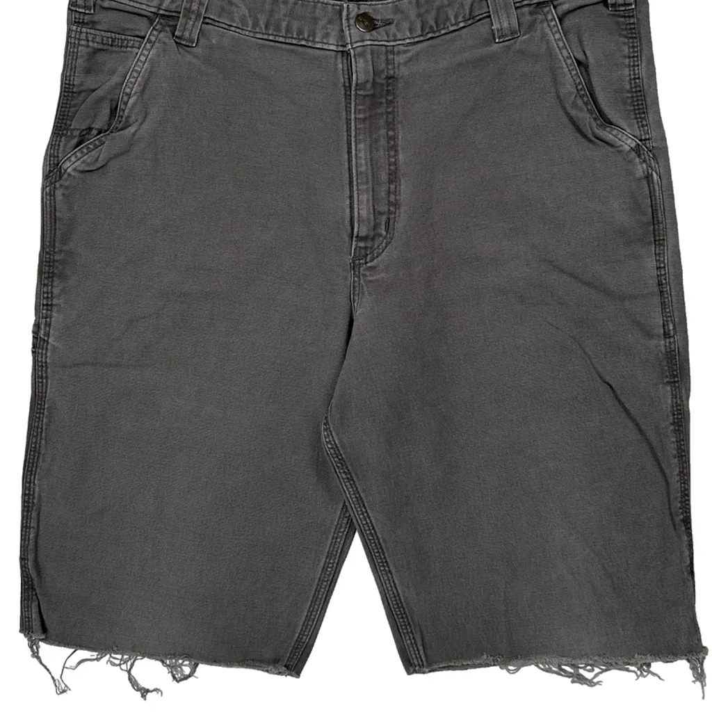 Carhartt Carpenter Shorts - 38W 12L Grey Cotton - Image 9