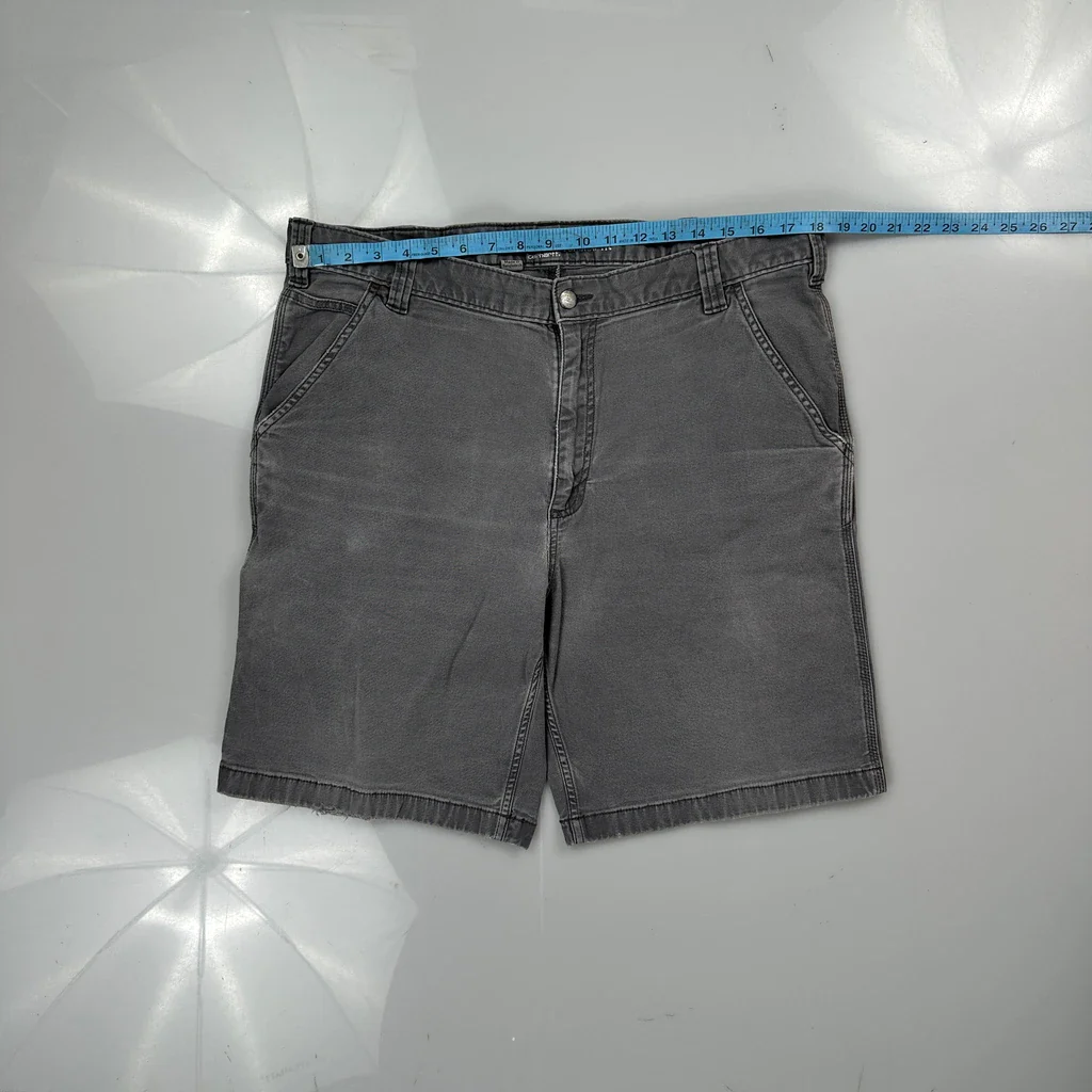 Carhartt Carpenter Shorts - 40W 10L Grey Cotton - Image 3