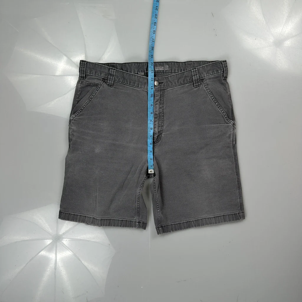 Carhartt Carpenter Shorts - 40W 10L Grey Cotton - Image 4