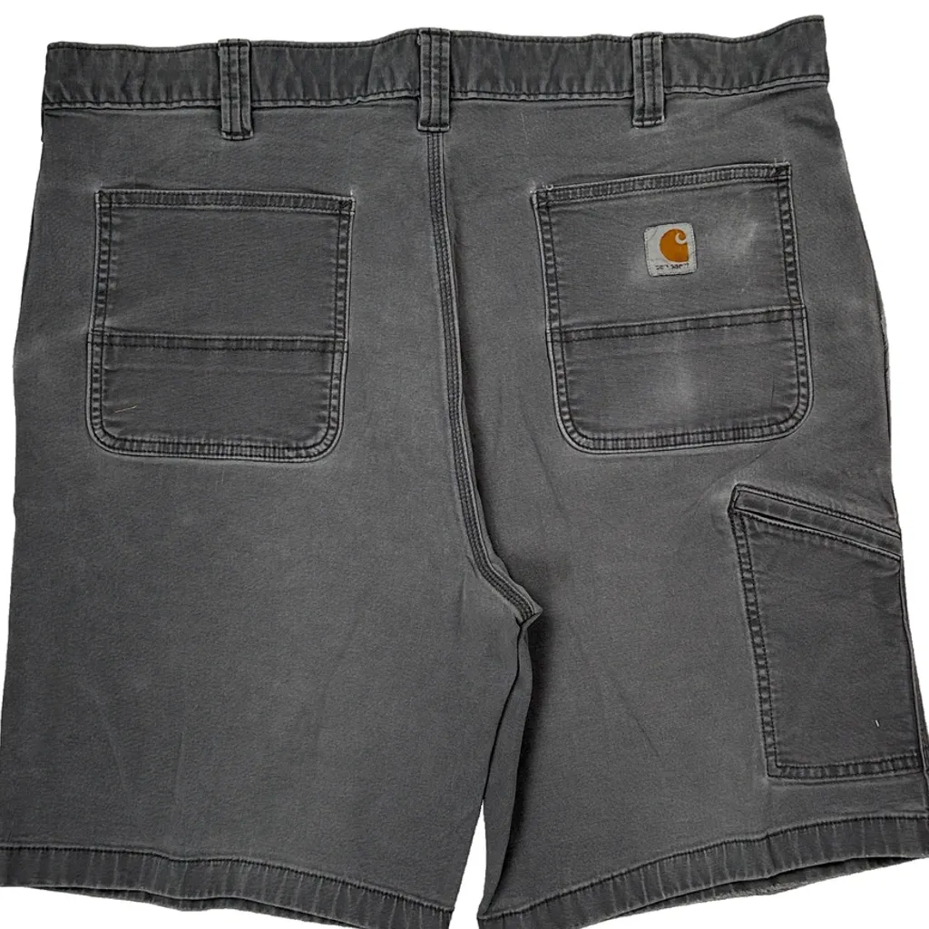 Carhartt Carpenter Shorts - 40W 10L Grey Cotton - Image 8