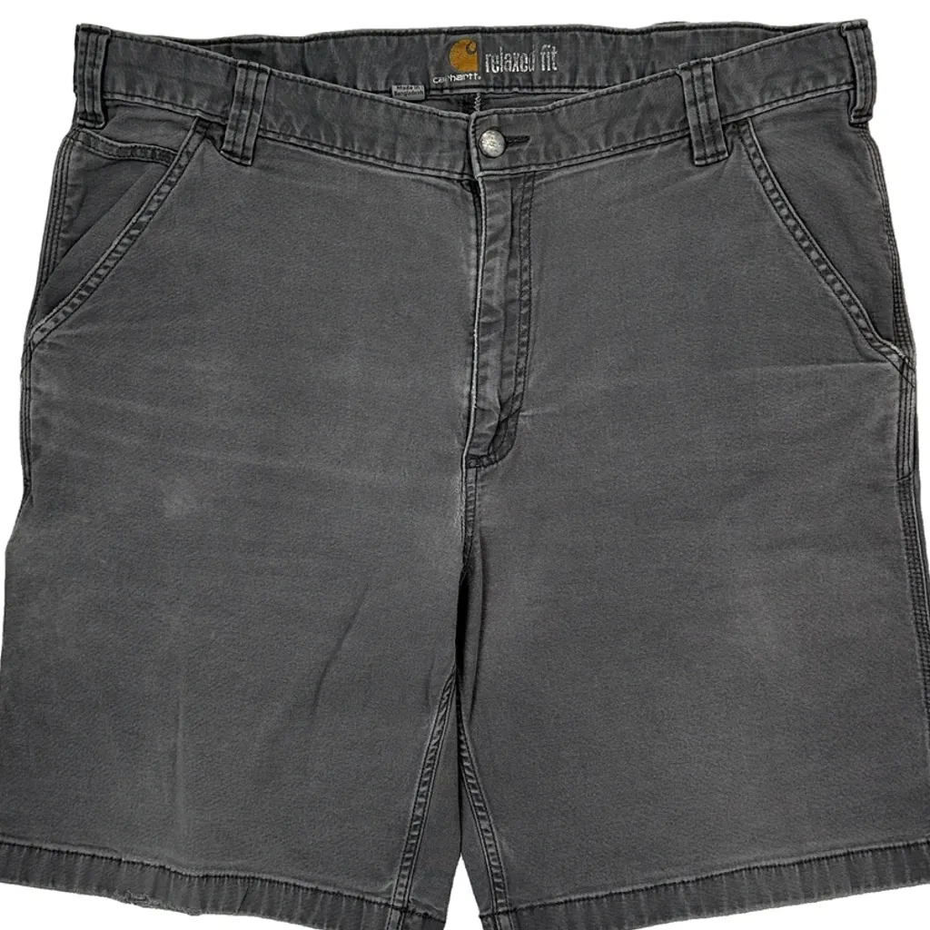 Carhartt Carpenter Shorts - 40W 10L Grey Cotton - Image 9