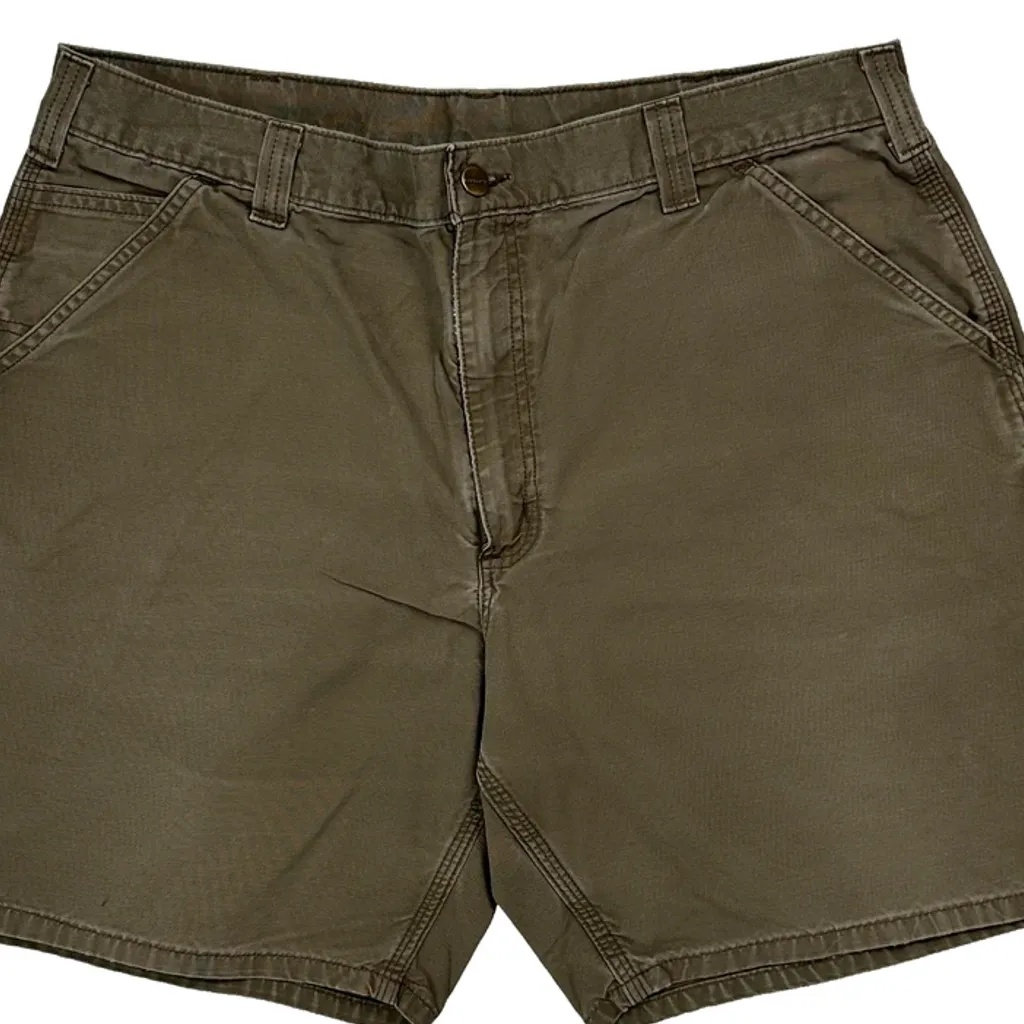 Carhartt Carpenter Shorts - 38W 8L Khaki Cotton - Image 10