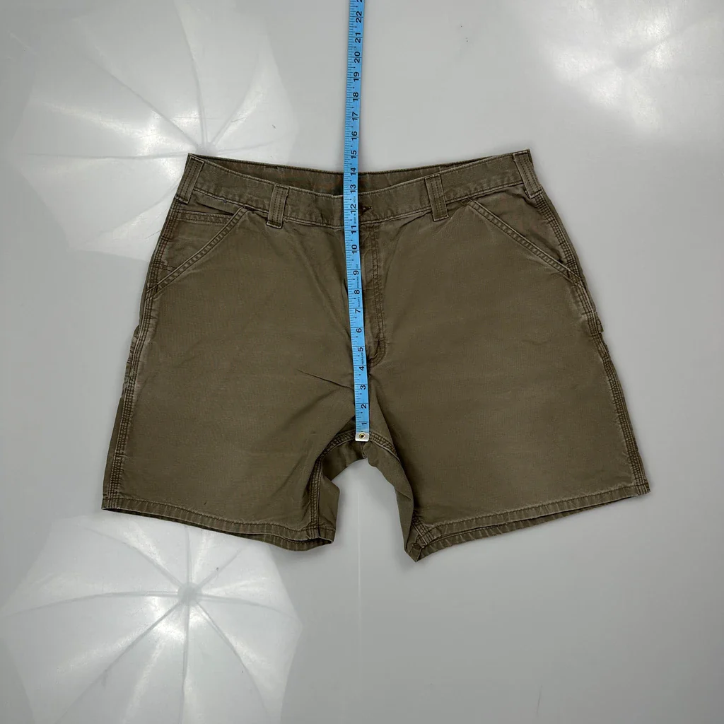 Carhartt Carpenter Shorts - 38W 8L Khaki Cotton - Image 4
