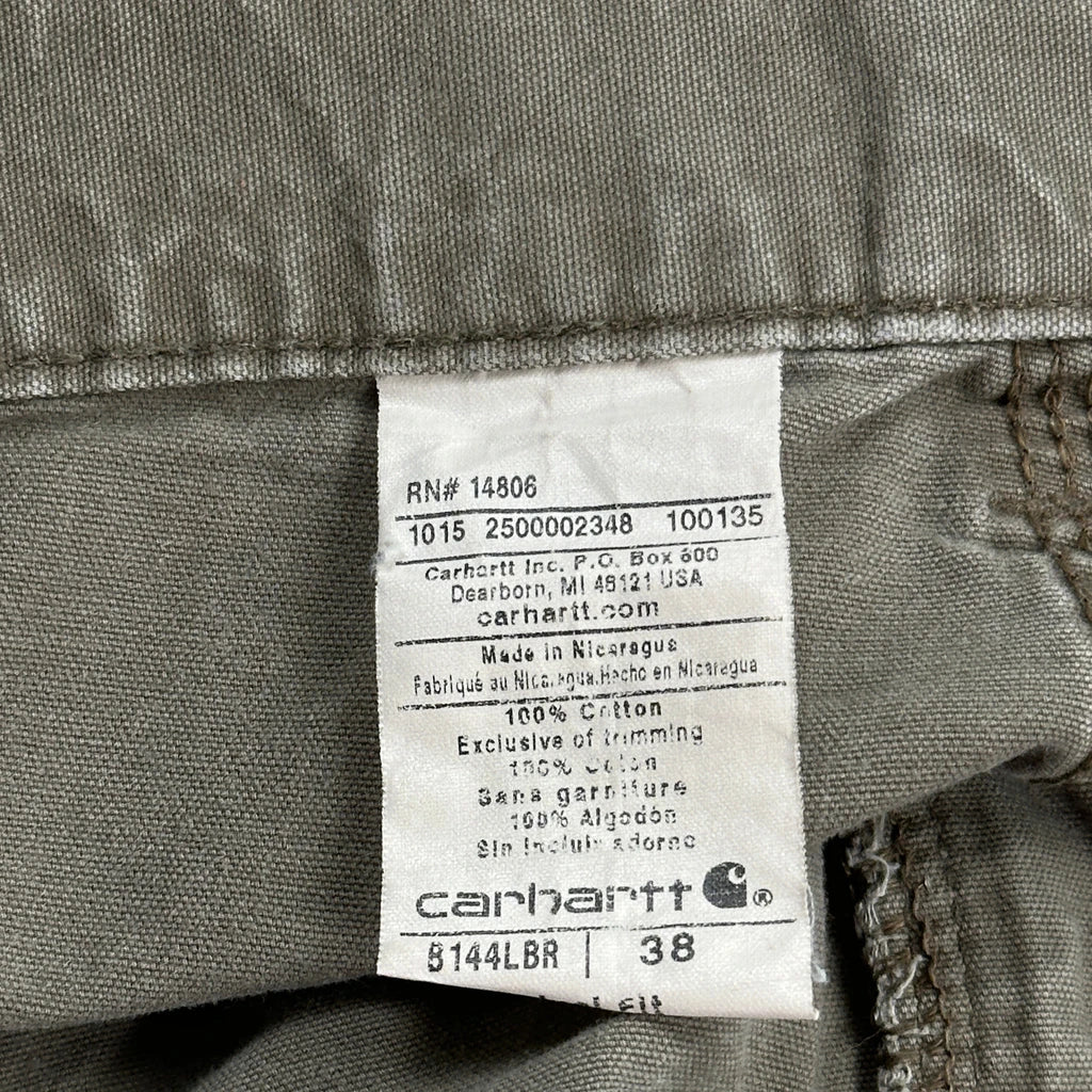 Carhartt Carpenter Shorts - 38W 8L Khaki Cotton - Image 6