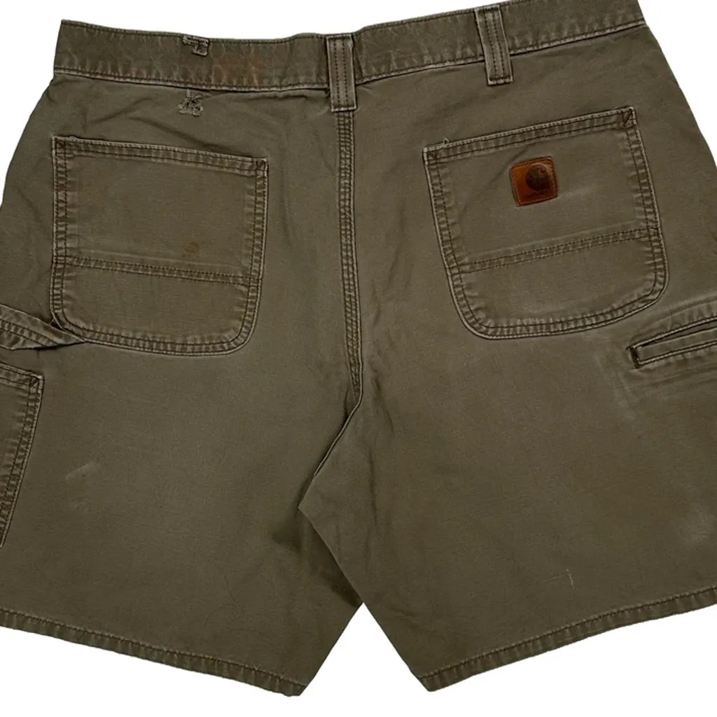 Carhartt Carpenter Shorts - 38W 8L Khaki Cotton - Image 7