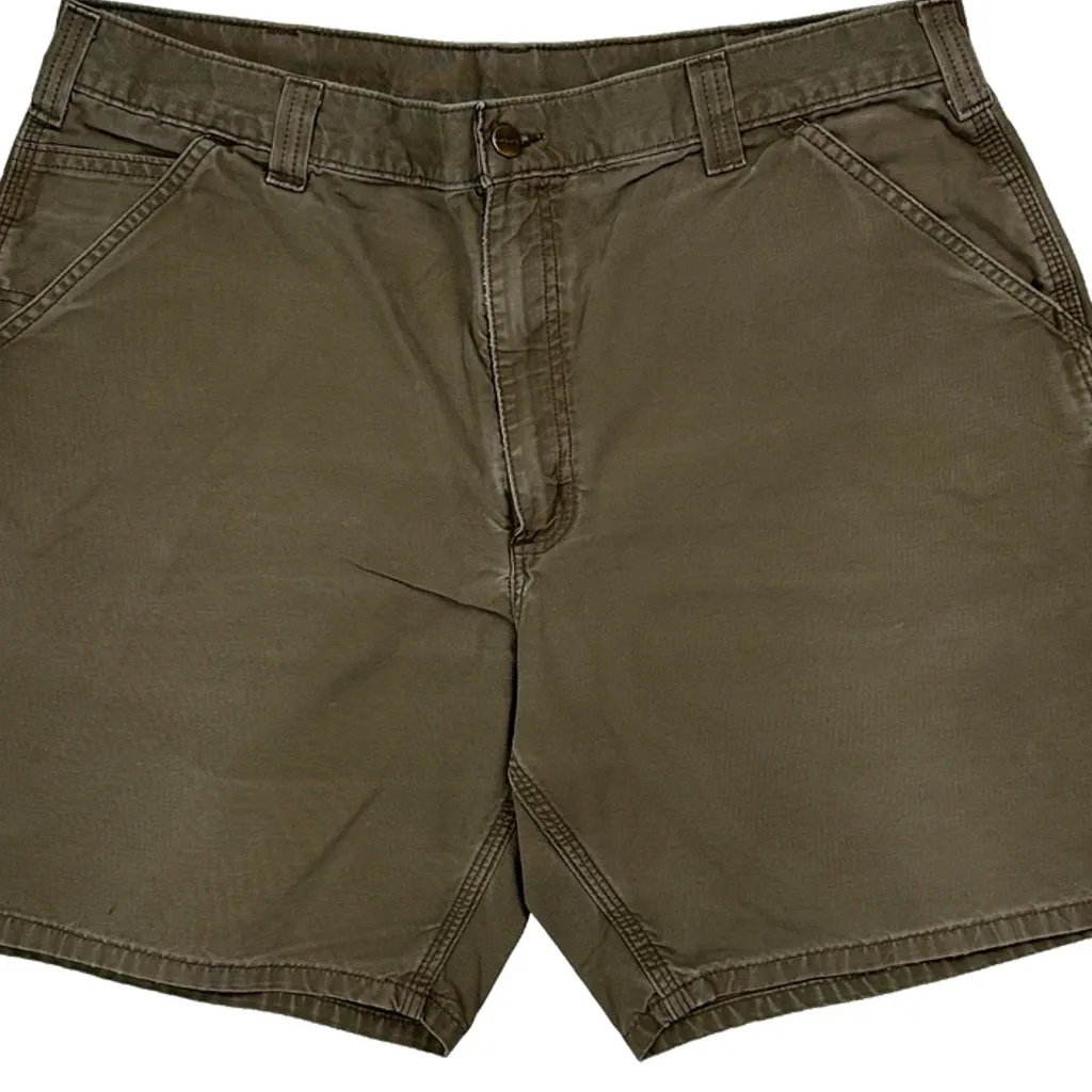Carhartt Carpenter Shorts - 38W 8L Khaki Cotton - Image 9