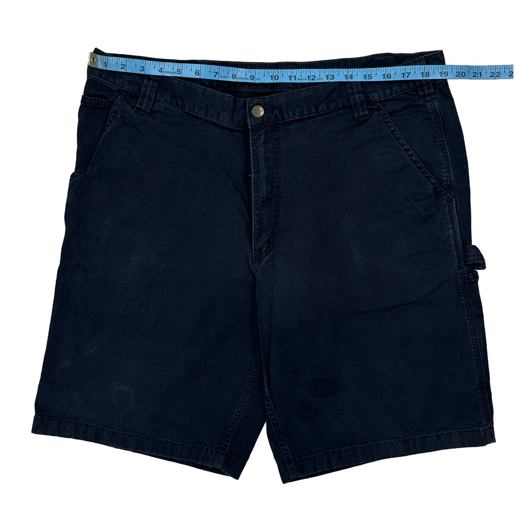 Carhartt Carpenter Shorts - 40W 11L Navy Cotton - Image 2