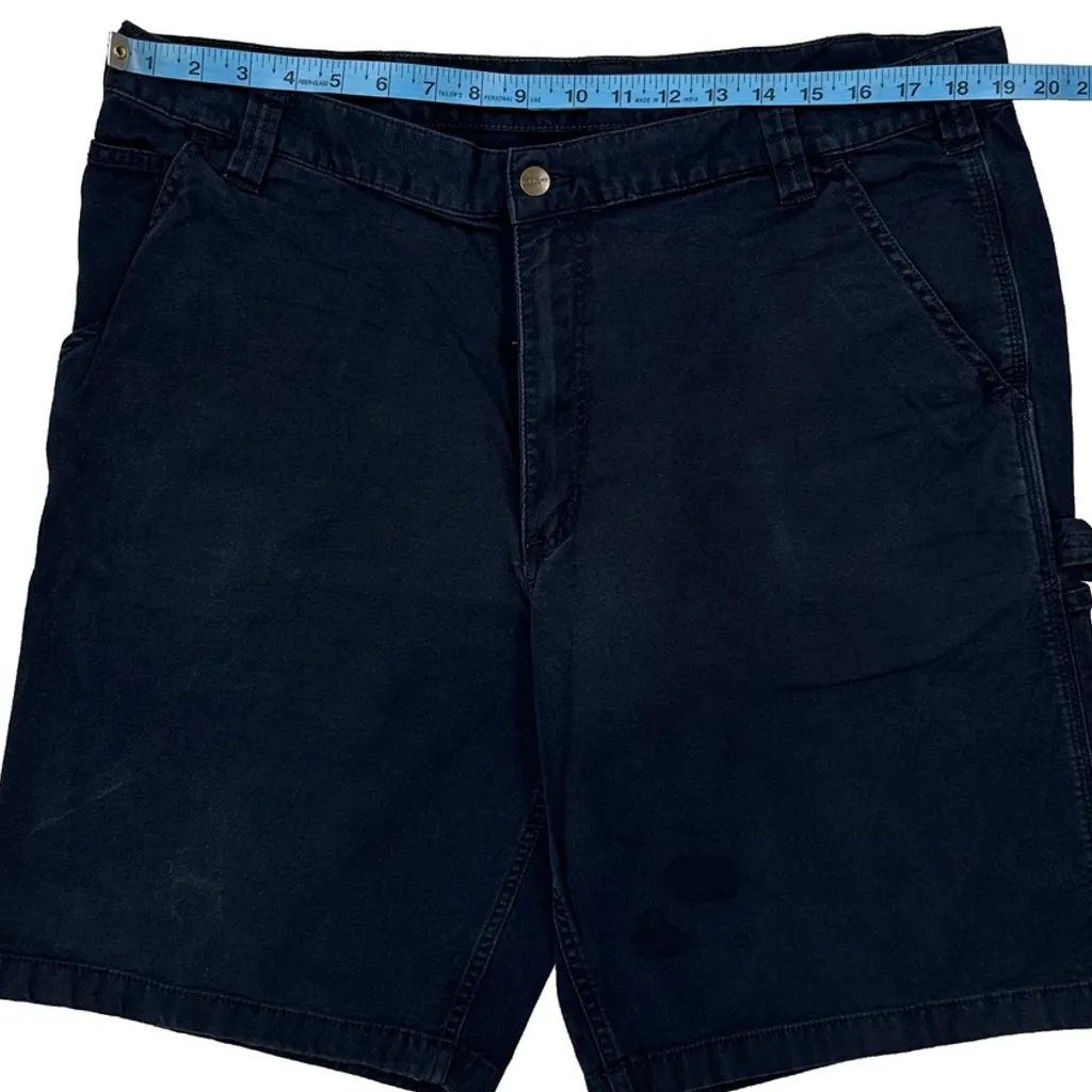Carhartt Carpenter Shorts - 40W 11L Navy Cotton - Image 8