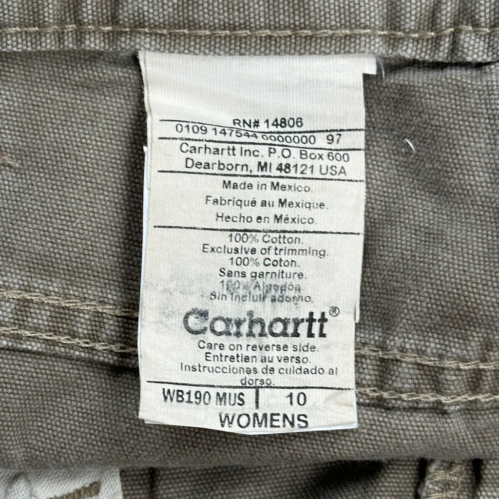 Carhartt Carpenter Shorts - 30W UK 10 Brown Cotton - Image 6