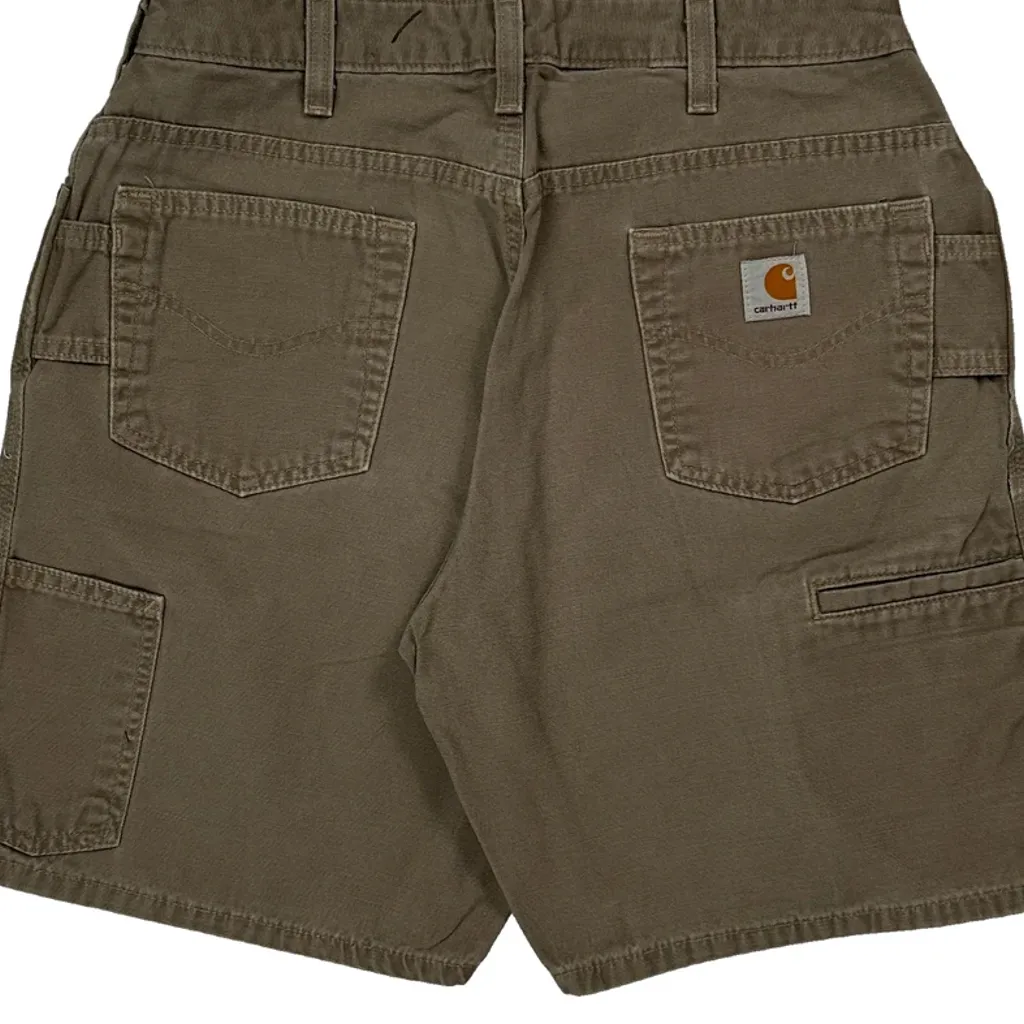 Carhartt Carpenter Shorts - 30W UK 10 Brown Cotton - Image 7