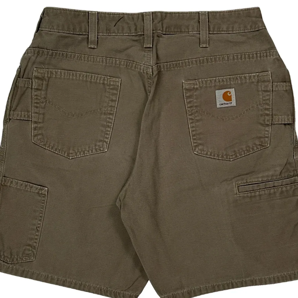 Carhartt Carpenter Shorts - 30W UK 10 Brown Cotton - Image 8