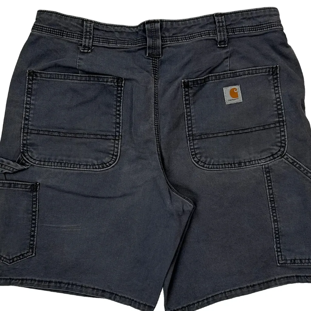 Carhartt Carpenter Shorts - 30W UK 10 Grey Cotton - Image 7