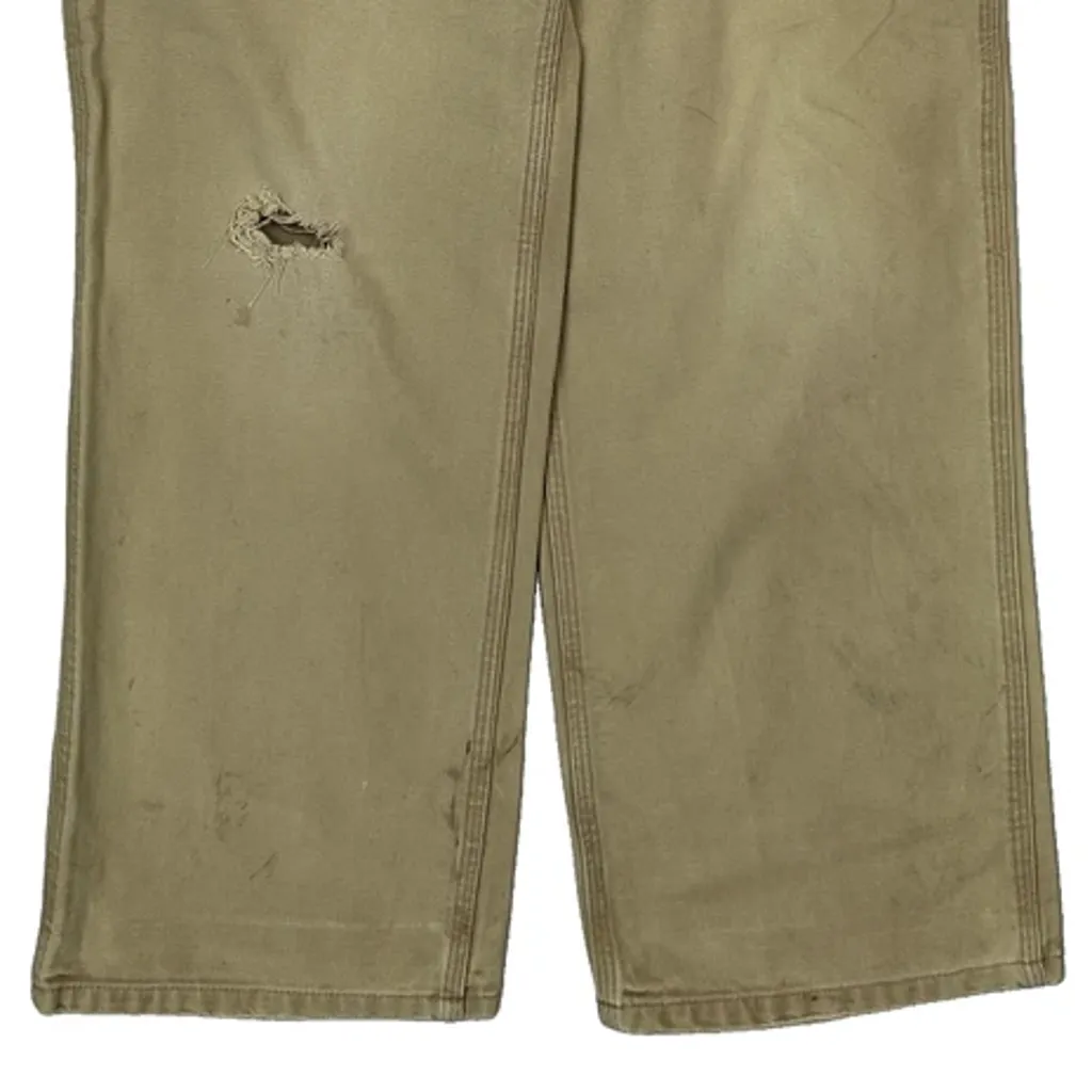 Carhartt Carpenter Trousers - 27W 30L Beige Cotton - Image 9