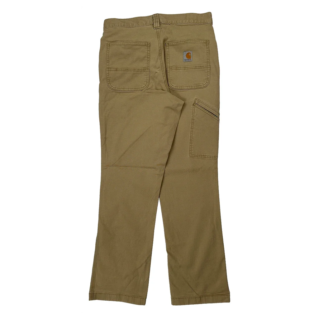 Carhartt Carpenter Trousers - 28W 30L Beige Cotton