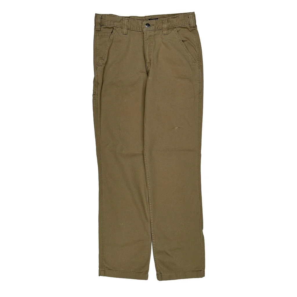 Carhartt Carpenter Trousers - 29W 31L Beige Cotton - Image 2