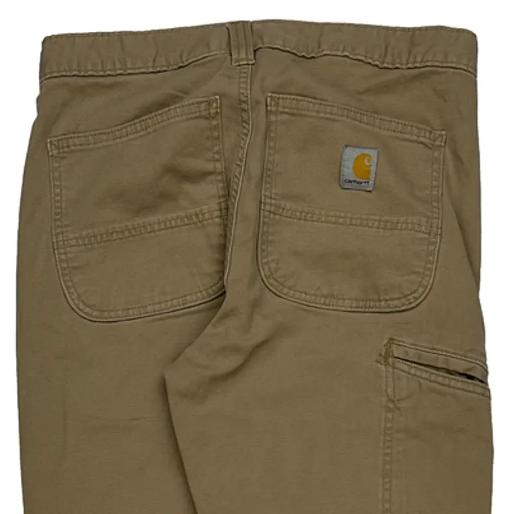 Carhartt Carpenter Trousers - 29W 31L Beige Cotton - Image 7