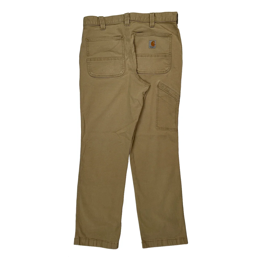 Carhartt Carpenter Trousers - 30W 30L Beige Cotton