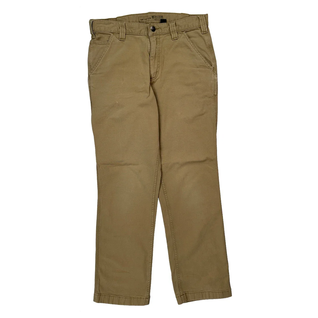 Carhartt Carpenter Trousers - 30W 30L Beige Cotton - Image 2