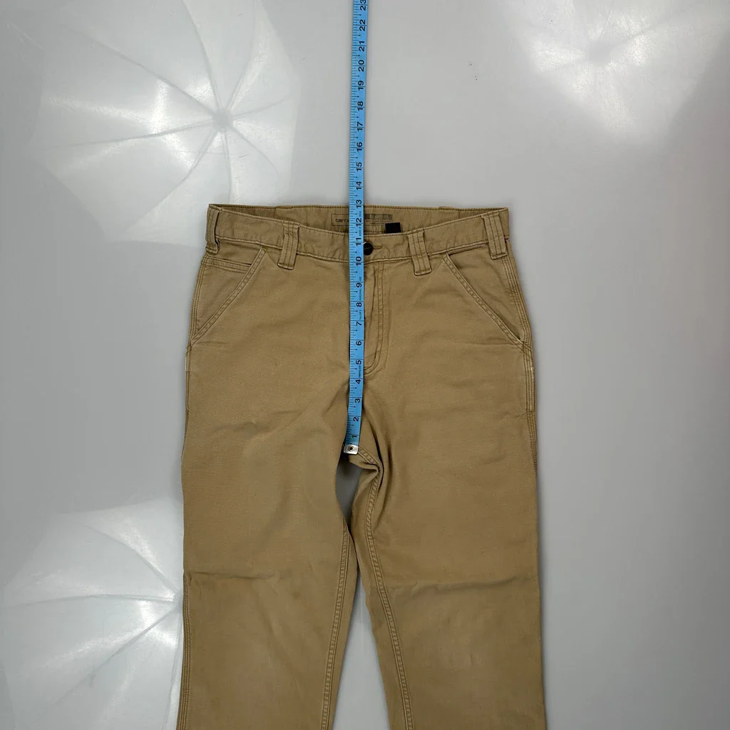 Carhartt Carpenter Trousers - 30W 30L Beige Cotton - Image 4