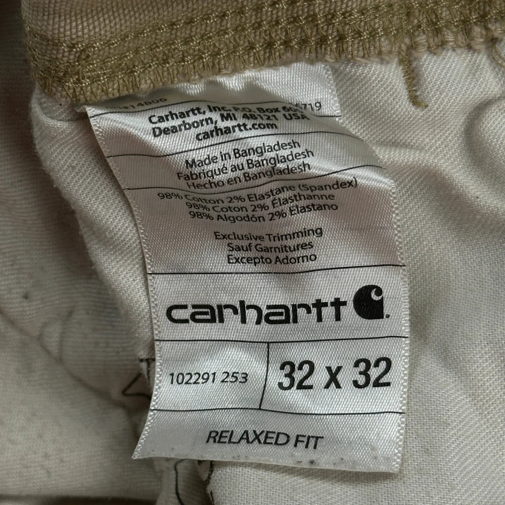 Carhartt Carpenter Trousers - 30W 30L Beige Cotton - Image 6