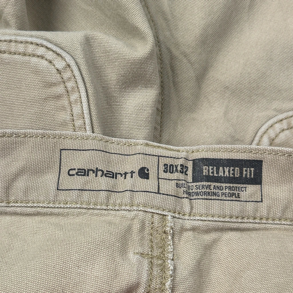 Carhartt Carpenter Trousers - 30W 30L Beige Cotton - Image 6