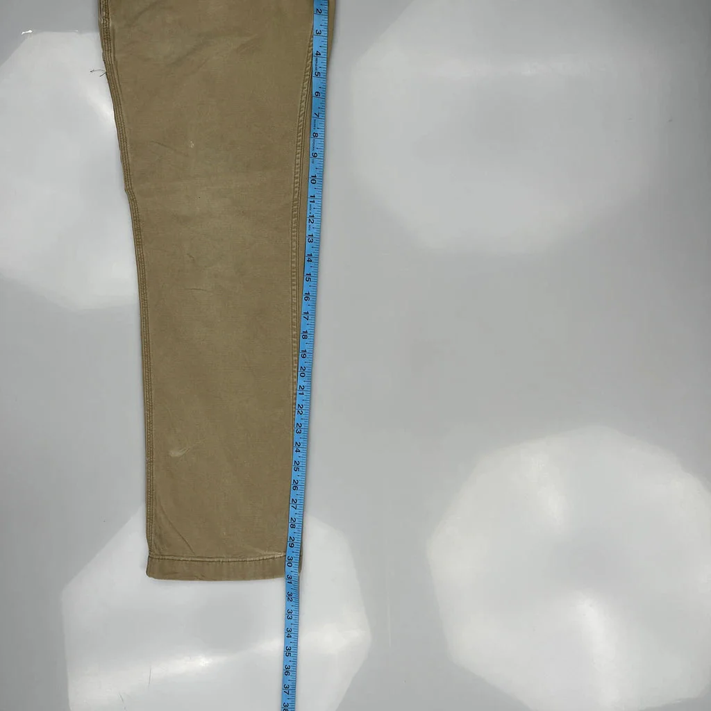 Carhartt Carpenter Trousers - 30W 31L Beige Cotton - Image 5