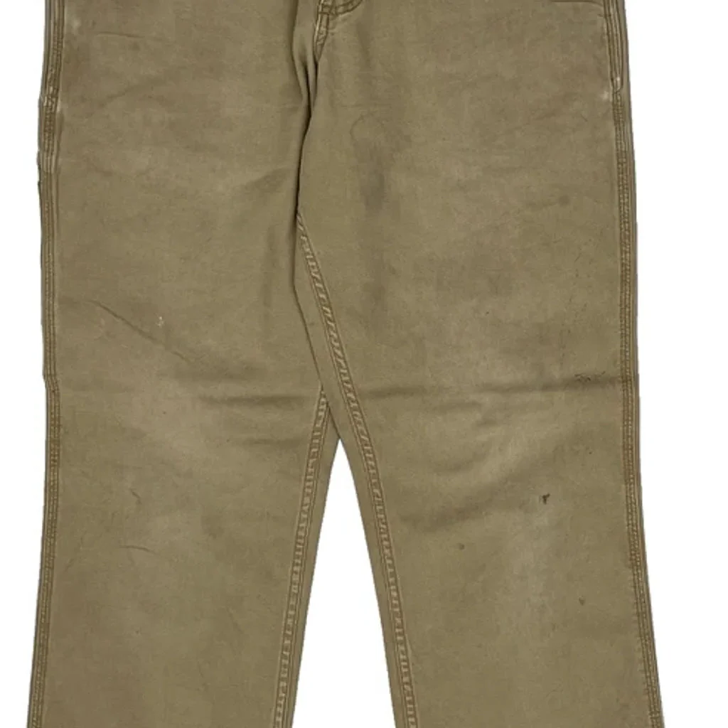 Carhartt Carpenter Trousers - 30W 31L Beige Cotton - Image 9