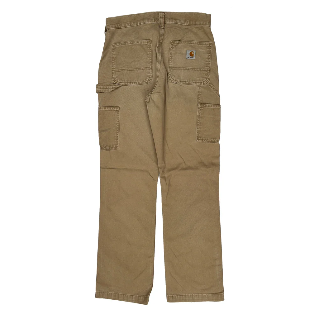Carhartt Carpenter Trousers - 30W 31L Beige Cotton