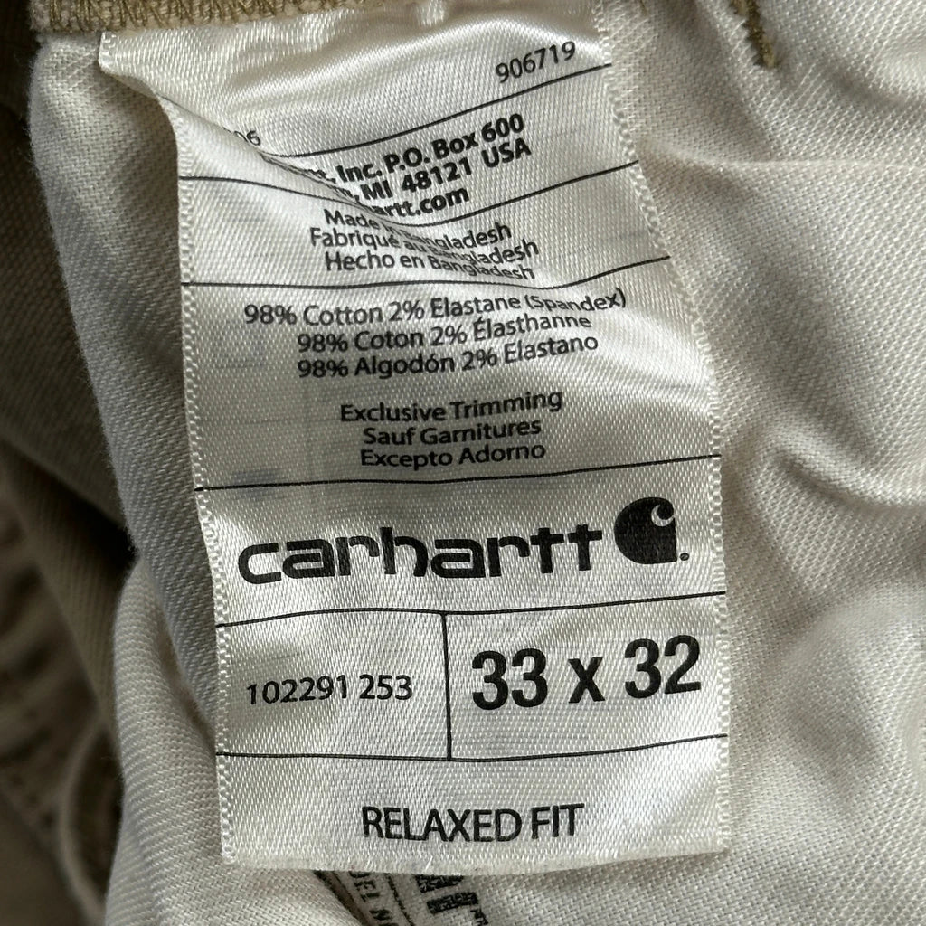 Carhartt Carpenter Trousers - 30W 30L Beige Cotton - Image 6